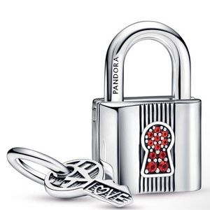 Pandora Real Working Lock and Key Charms